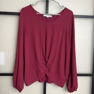 LOFT Twist Front Blouse Size Small